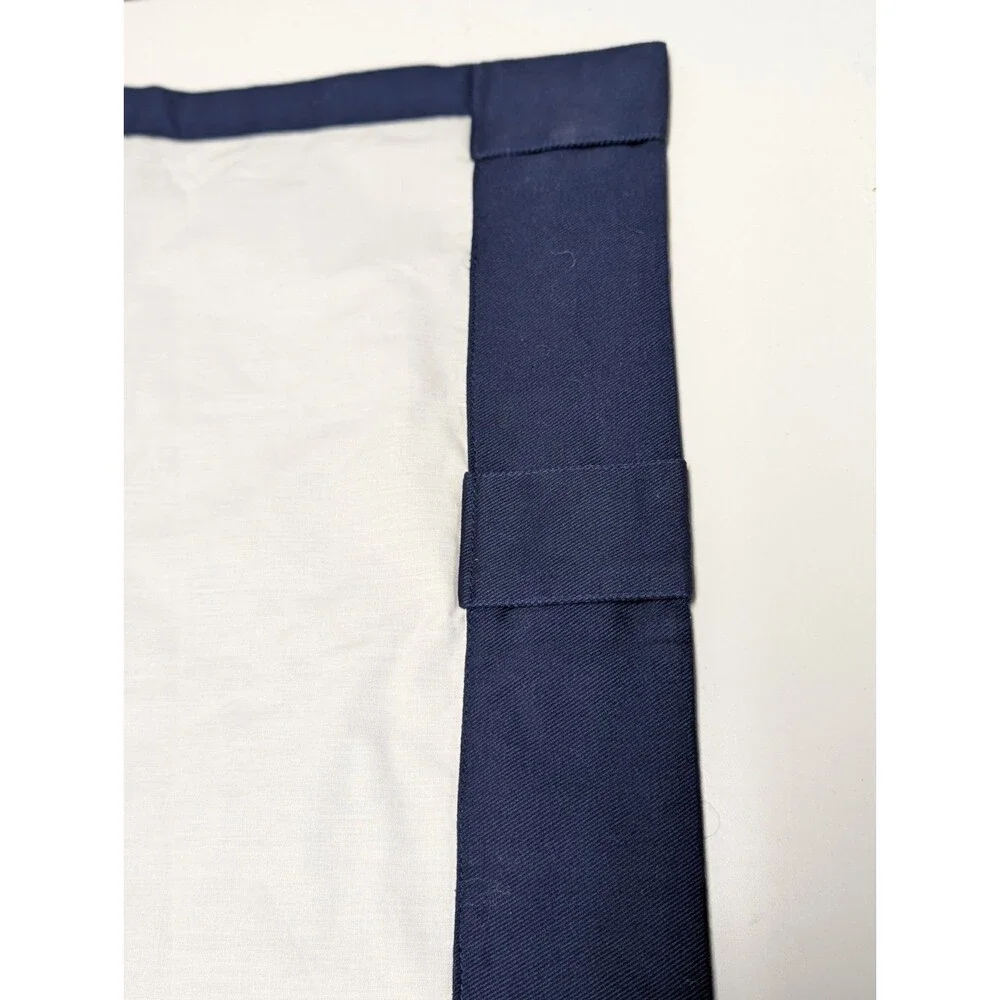 Pottery Barn Kids Twill Window Valance Midnight Navy Blue Nursery Nautical 43x17